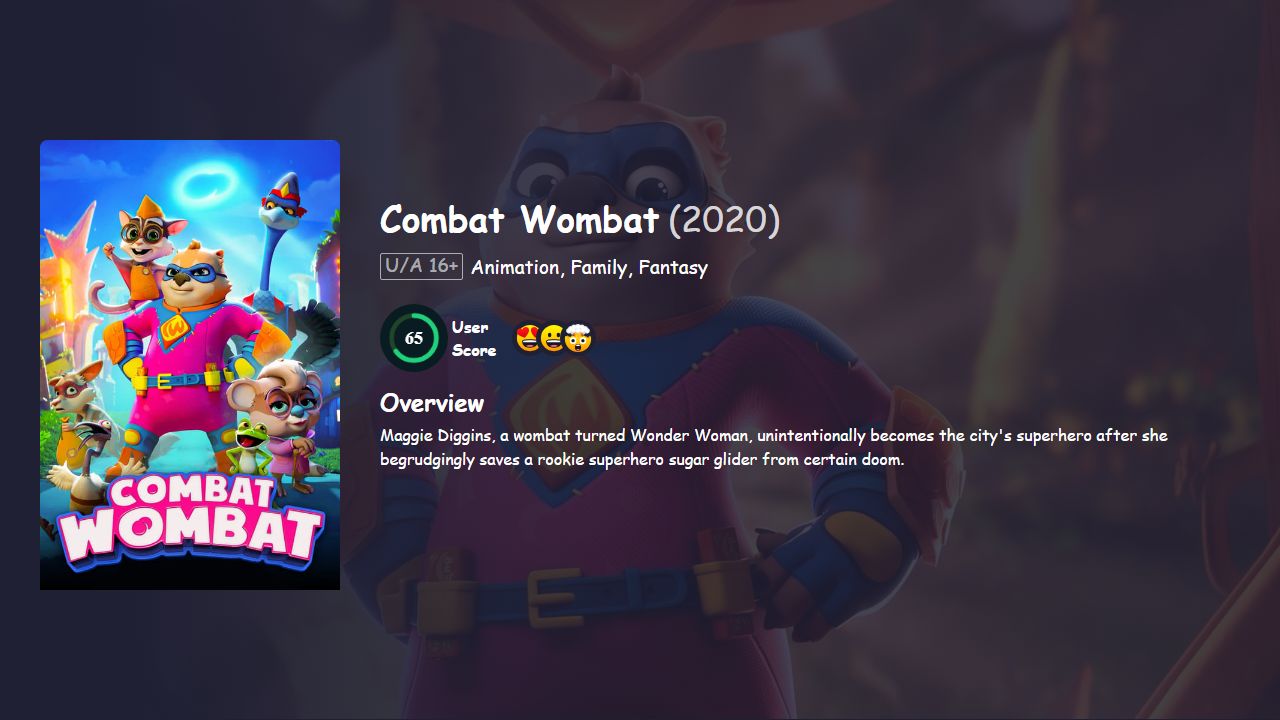 Combat Wombat (2020) English Dubbed