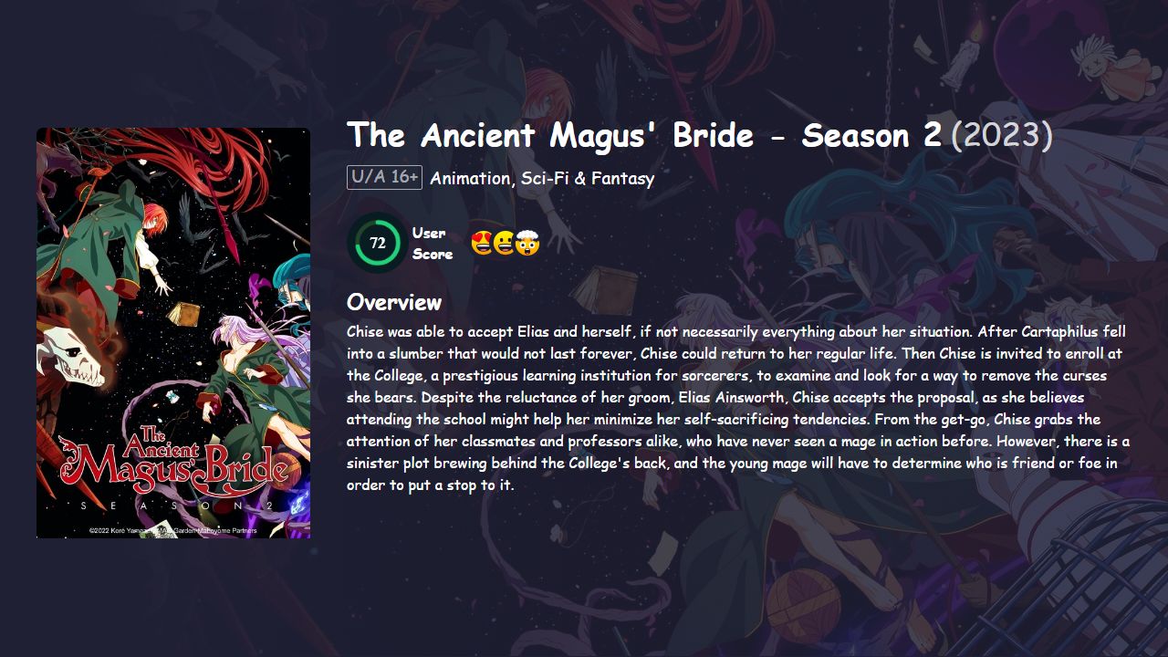 The Ancient Magus’ Bride Season 2 Hindi Dubbed