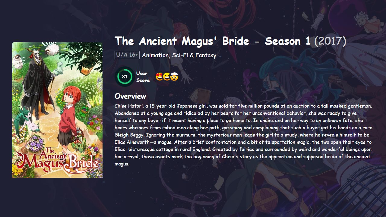 The Ancient Magus’ Bride Season 1 Hindi Dubbed