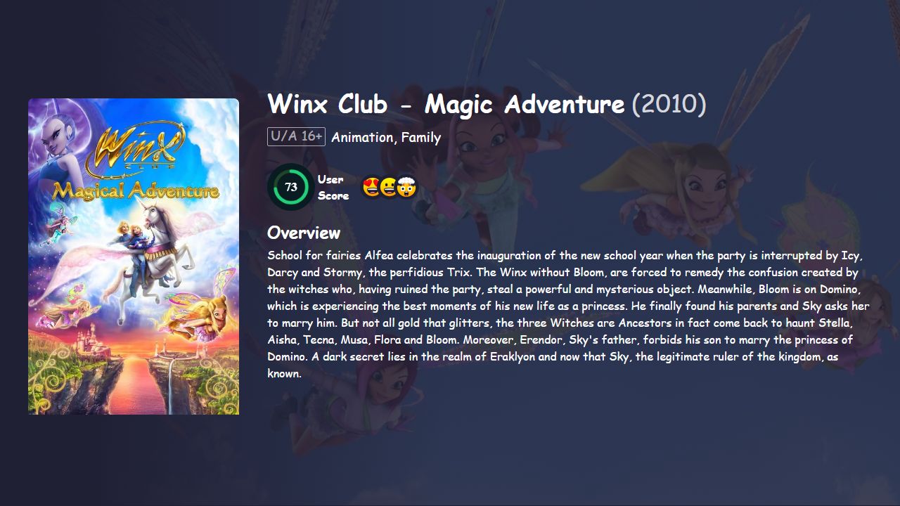 Winx Club – Magic Adventure (2010) Hindi Dubbed