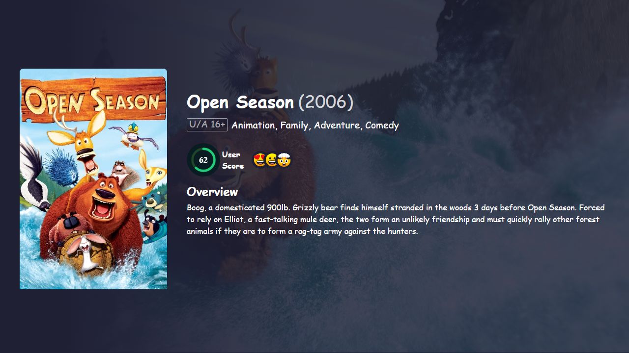 Open Season (2006) Hindi Dubbed