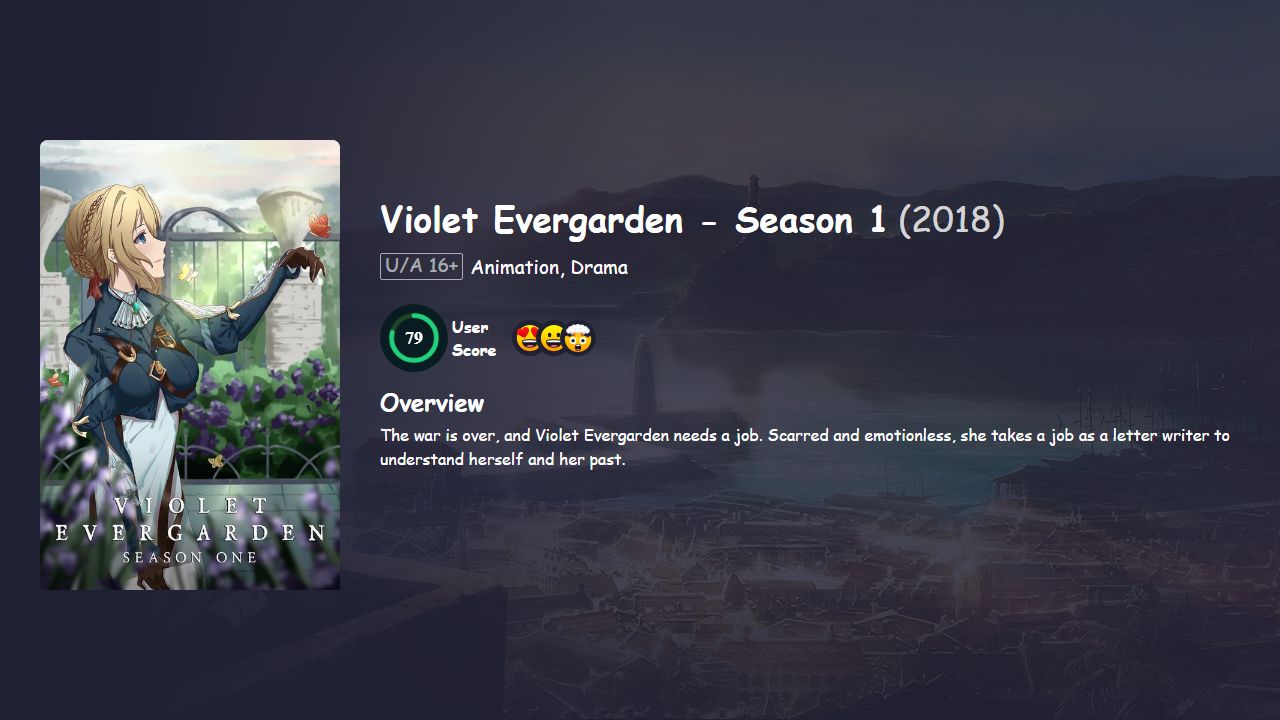 Violet Evergarden Season 1 Japanese Dubbed