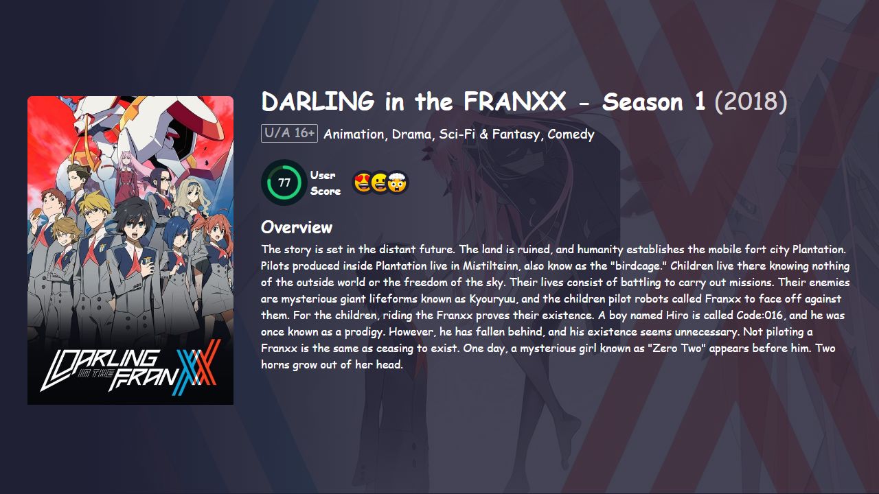 DARLING in the FRANXX Season 1 Hindi Dubbed