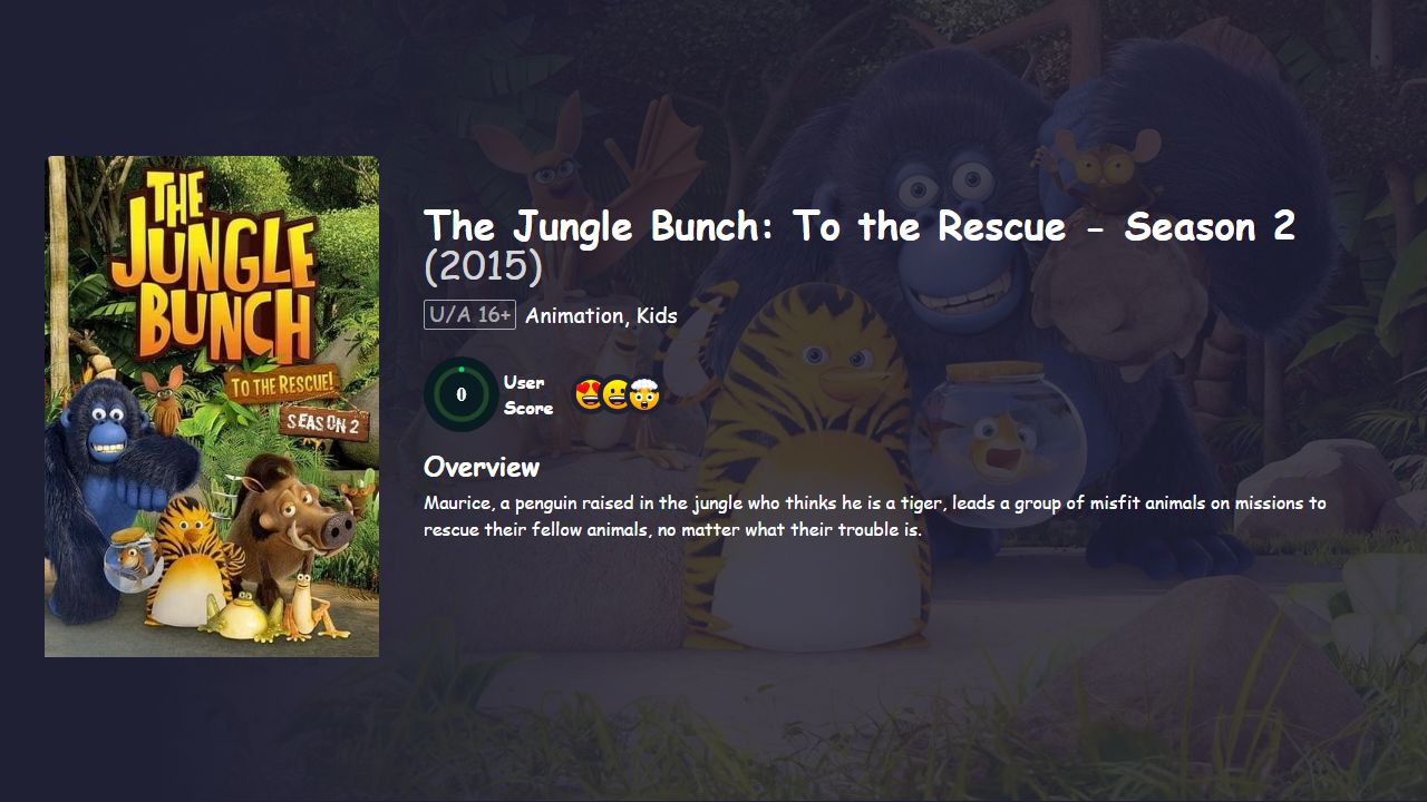 The Jungle Bunch: To the Rescue Season 2 Hindi Dubbed