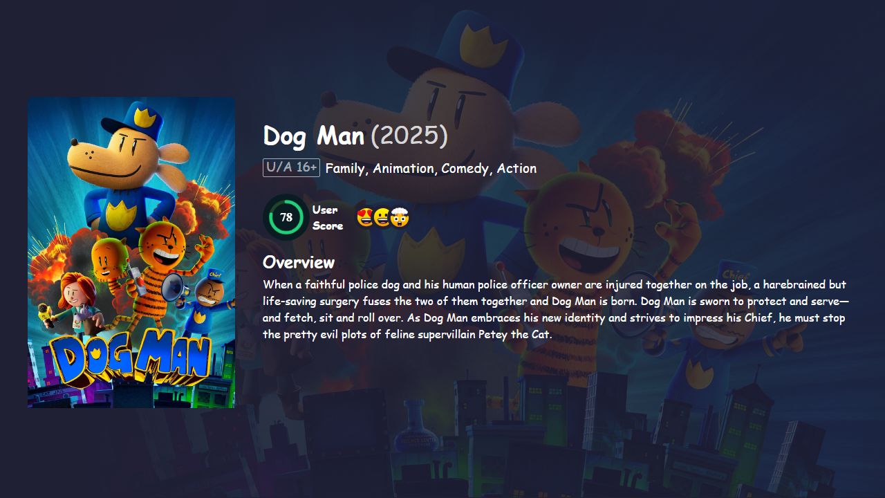 Dog Man (2025) English Dubbed