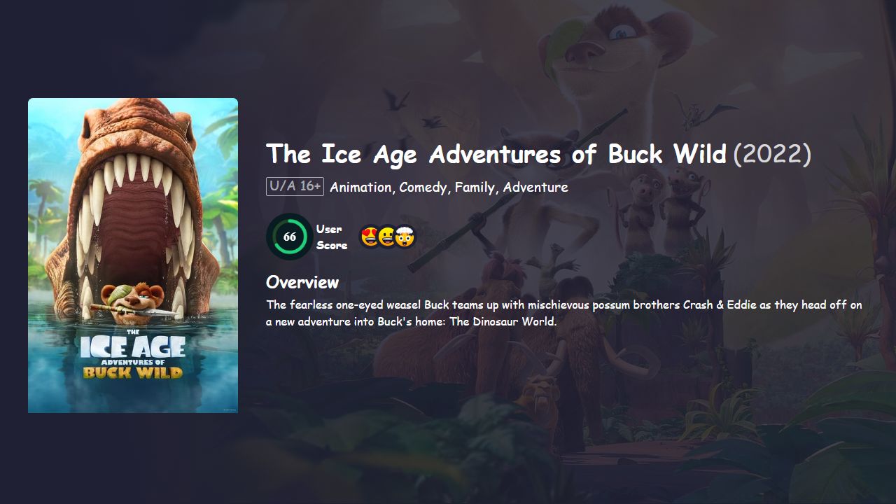 The Ice Age Adventures of Buck Wild (2022) English Dubbed