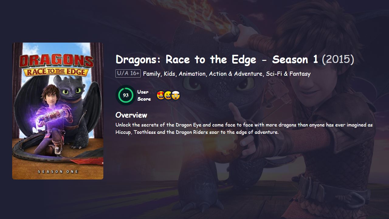 Dragons: Race to the Edge Season 1 English Dubbed