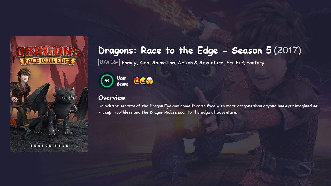 Dragons: Race to the Edge Season 5 English Dubbed
