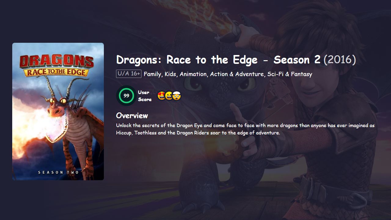 Dragons: Race to the Edge Season 2 English Dubbed