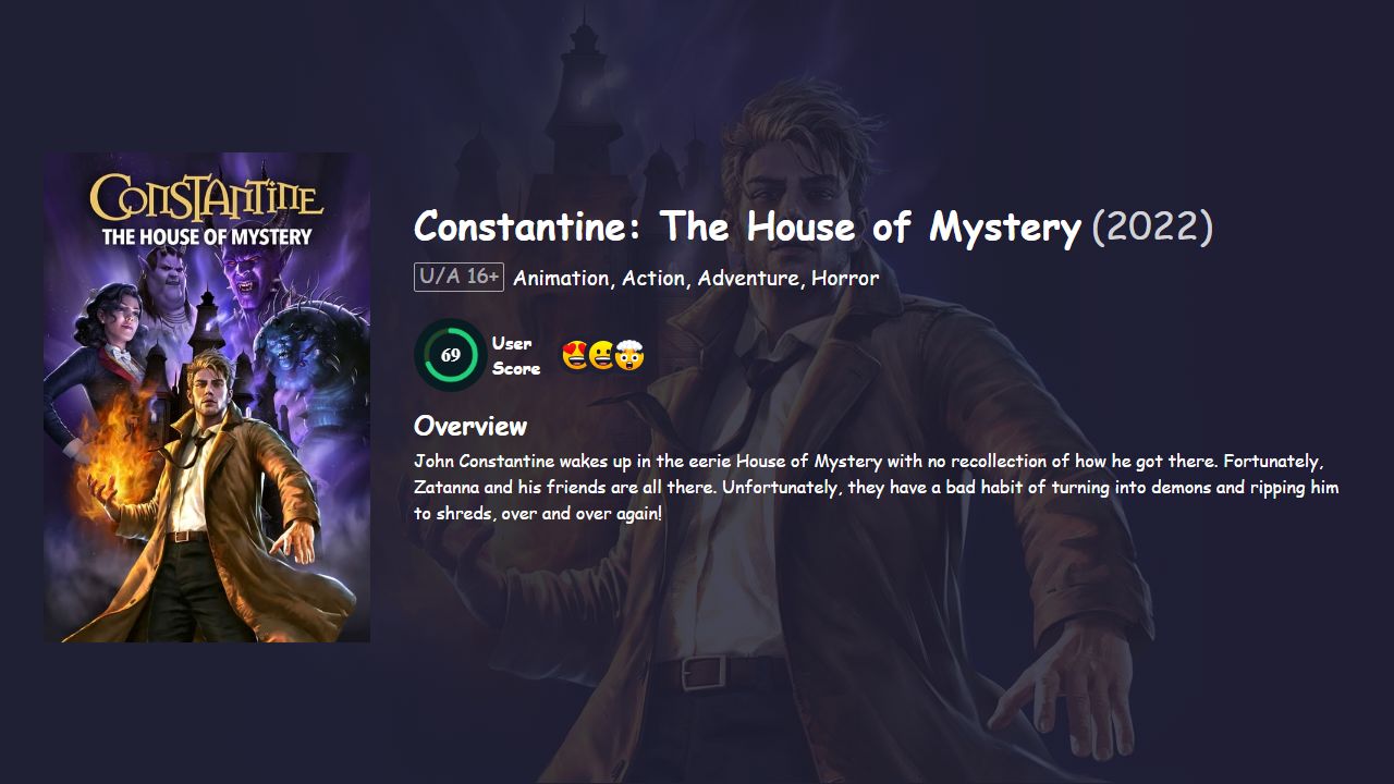 Constantine: The House of Mystery (2022) English Dubbed