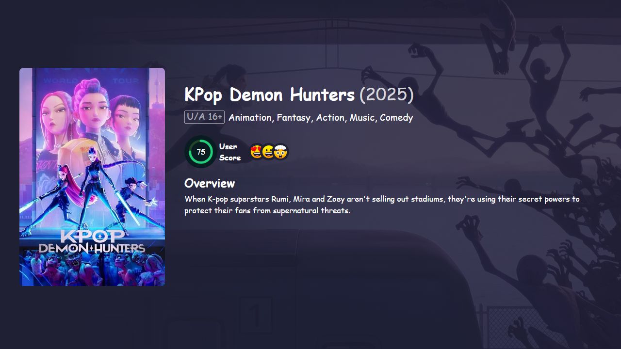 KPop Demon Hunters (2025) Hindi Dubbed