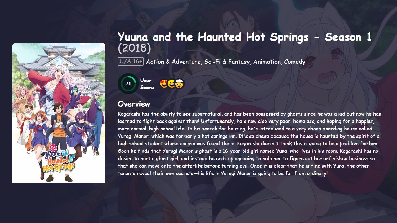 Yuuna and the Haunted Hot Springs Season 1 Hindi Dubbed