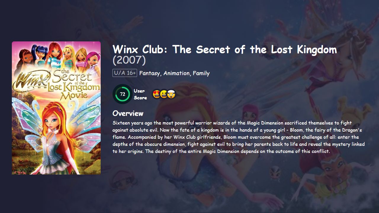 Winx Club: The Secret of the Lost Kingdom (2007) Hindi Dubbed