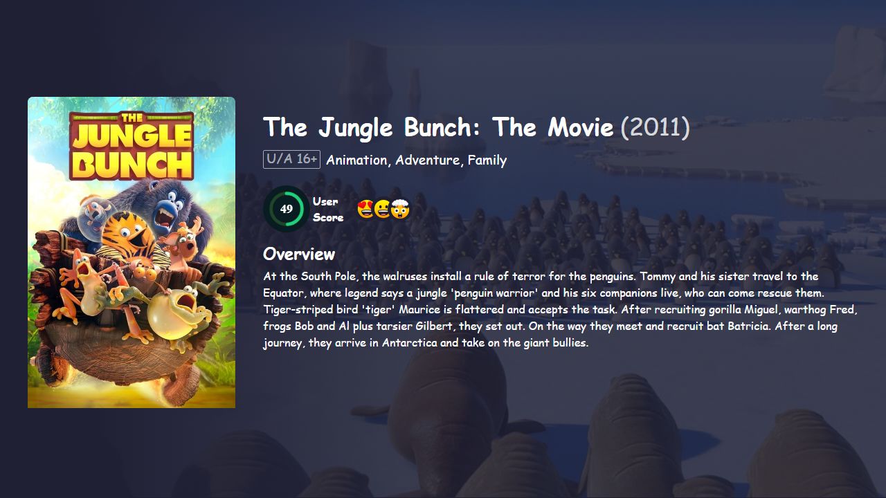 The Jungle Bunch: The Movie (2011) Hindi Dubbed