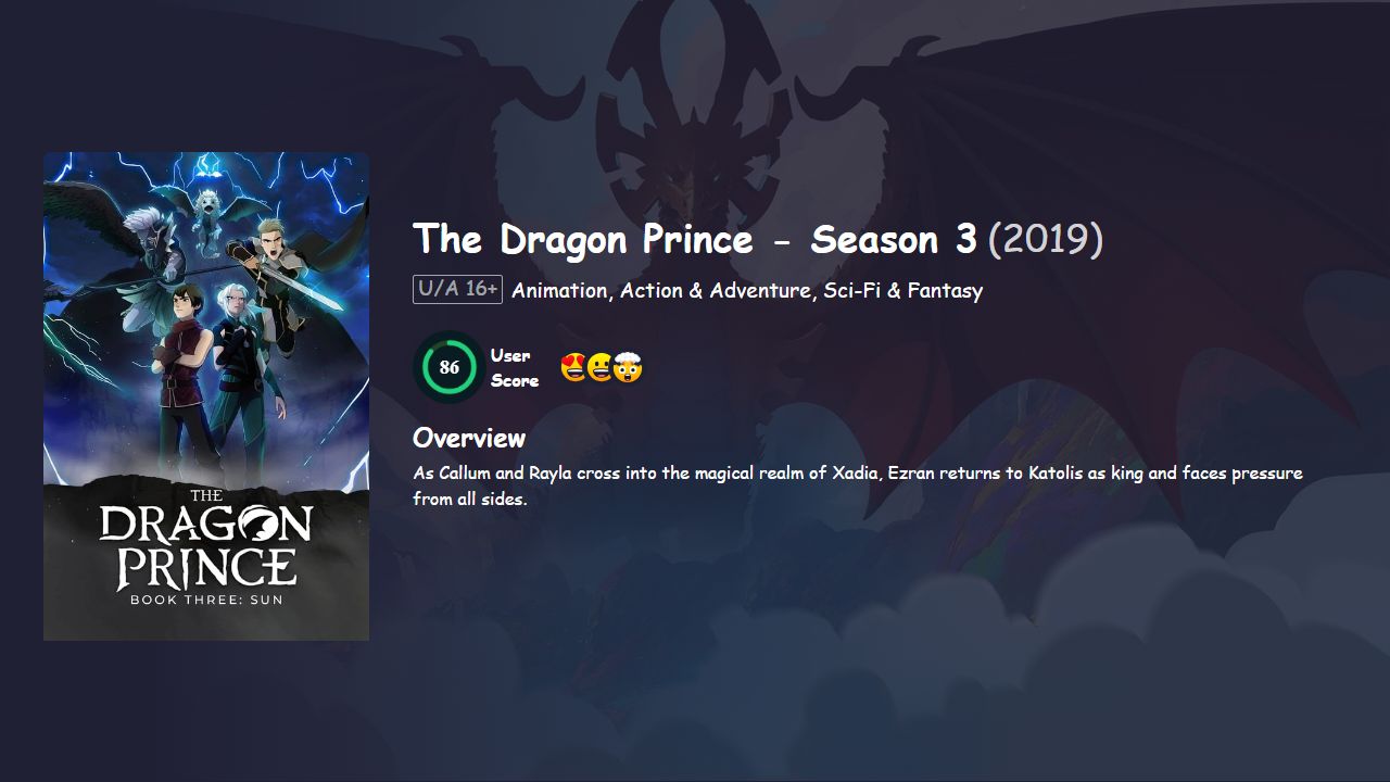 The Dragon Prince Season 3 Hindi Dubbed