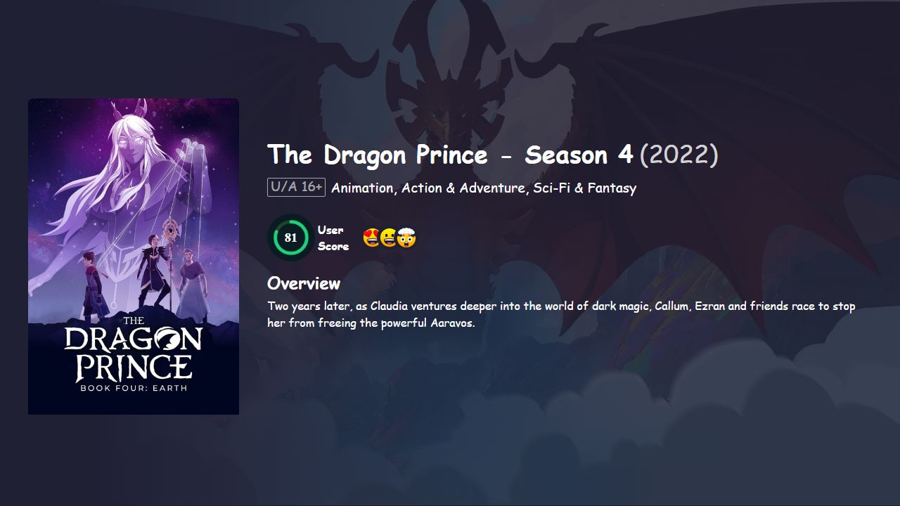 The Dragon Prince Season 4 Hindi Dubbed