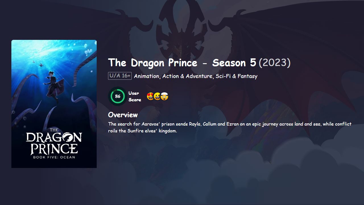 The Dragon Prince Season 5 Hindi Dubbed