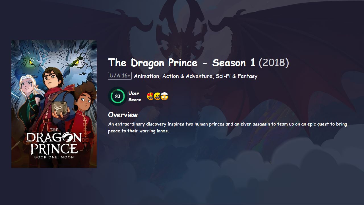 The Dragon Prince Season 1 Hindi Dubbed