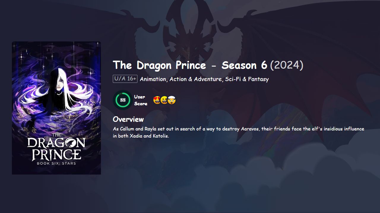 The Dragon Prince Season 6 Hindi Dubbed