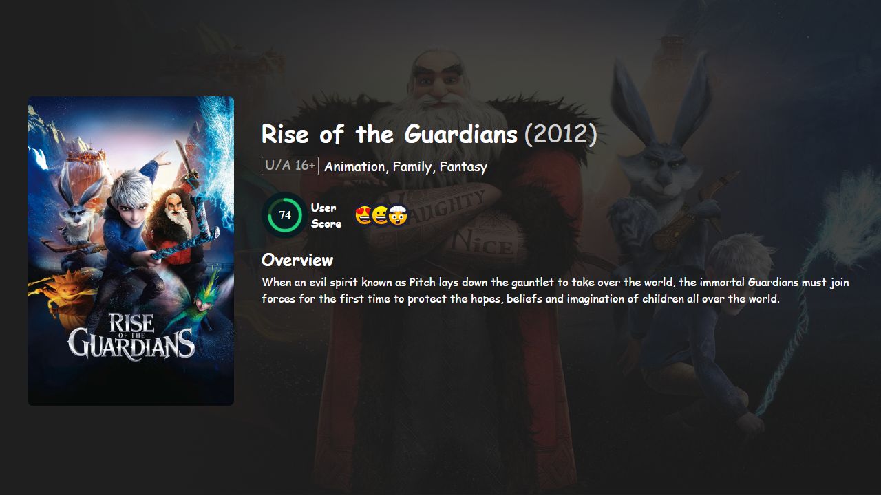 Rise of the Guardians (2012) Hindi Dubbed