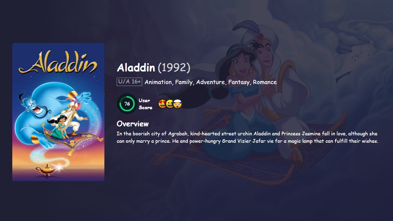 Aladdin (1992) Hindi Dubbed