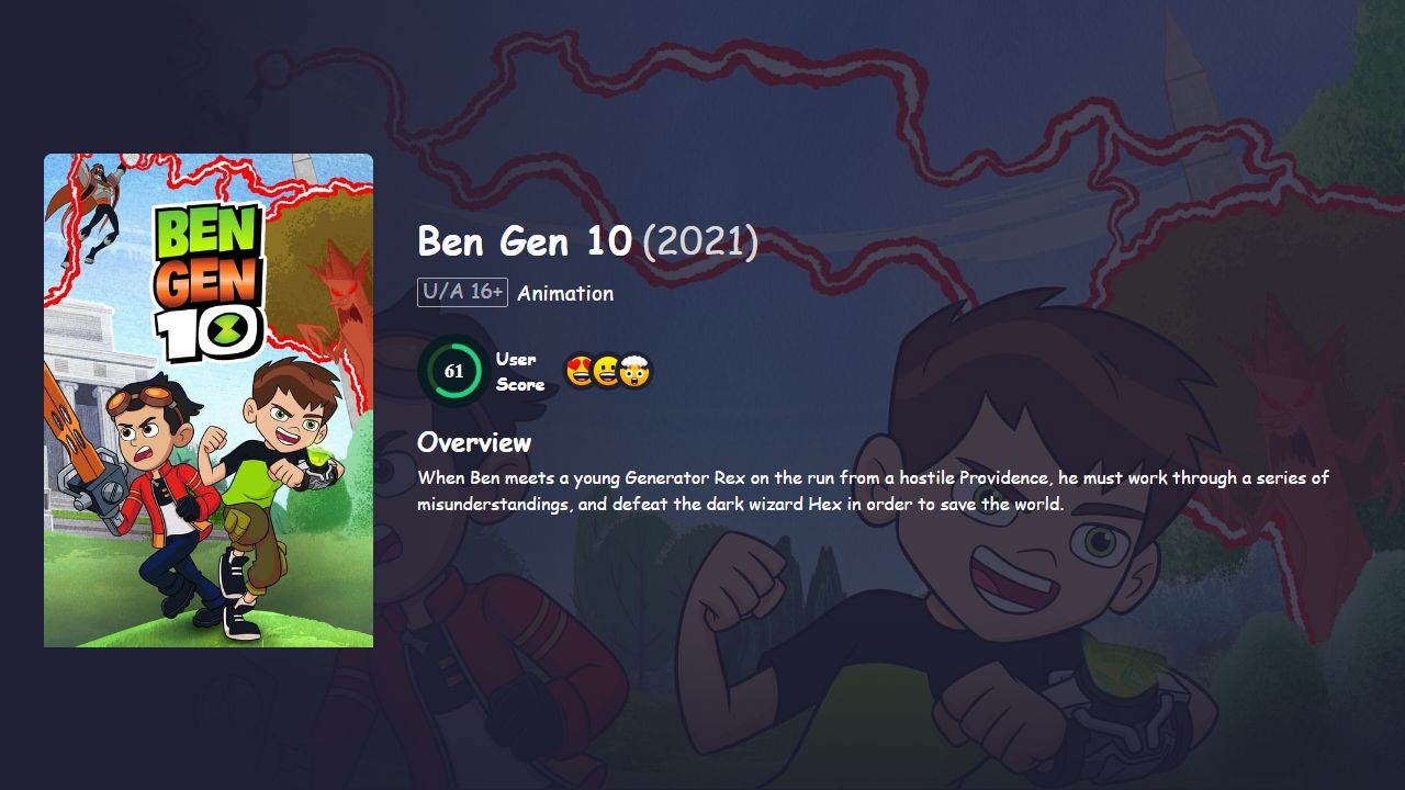 Ben Gen 10 (2021) Hindi Dubbed