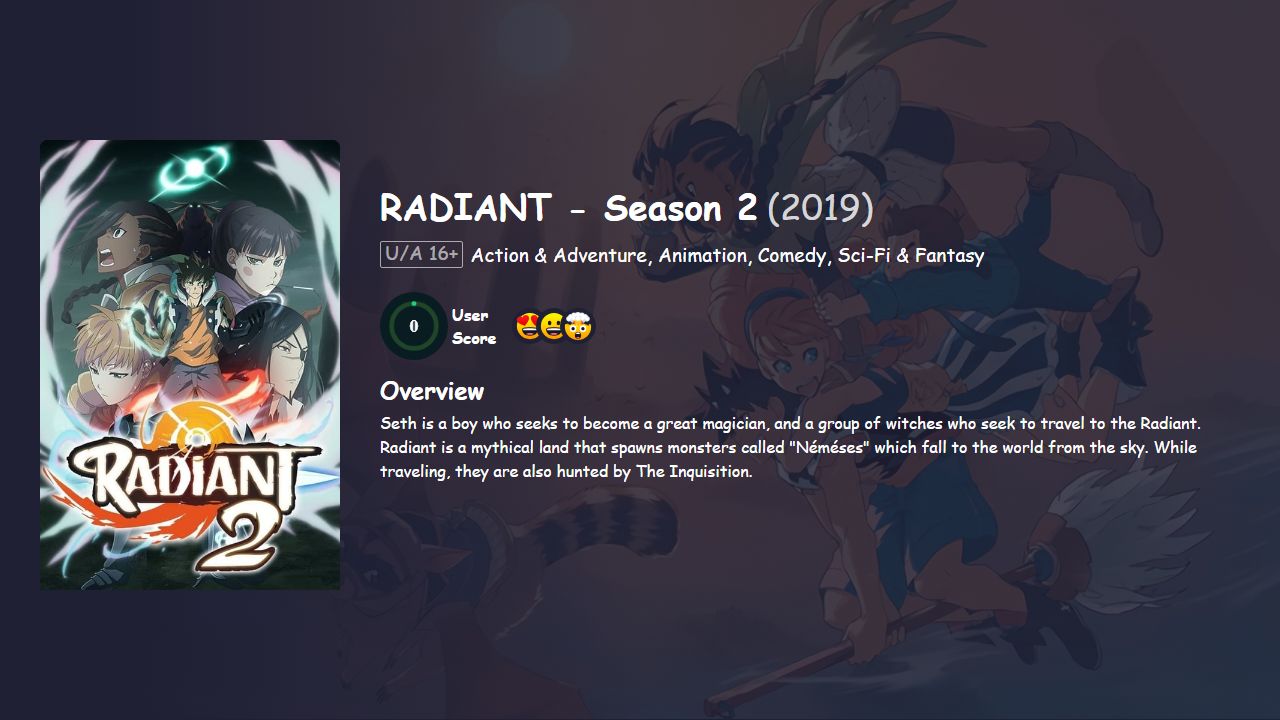 RADIANT Season 2 Hindi Dubbed