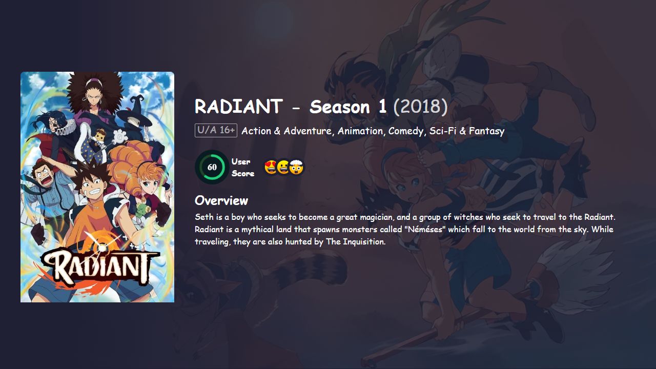 RADIANT Season 1 Hindi Dubbed