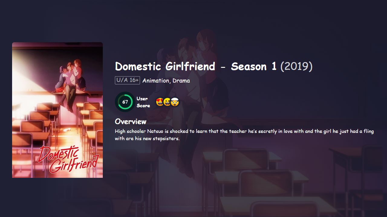 Domestic Girlfriend Season 1 Japanese Dubbed