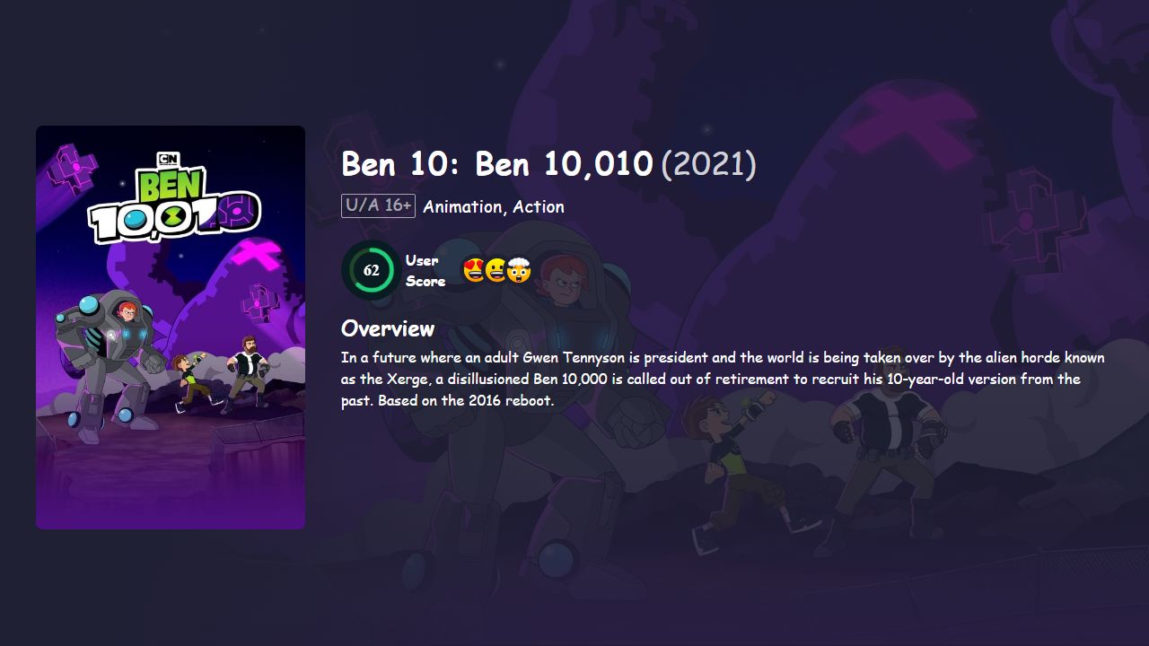 Ben 10: Ben 10,010 (2021) Hindi Dubbed