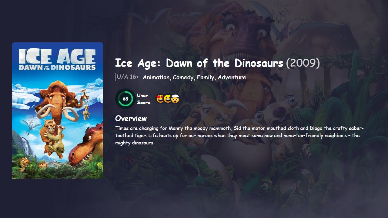 Ice Age: Dawn of the Dinosaurs (2009) Hindi Dubbed