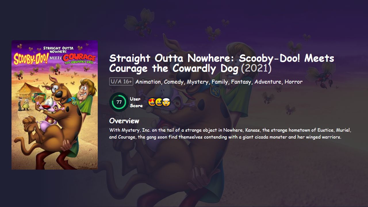 Straight Outta Nowhere: Scooby-Doo! Meets Courage the Cowardly Dog (2021) English Dubbed