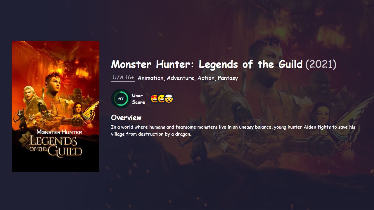 Monster Hunter: Legends of the Guild (2021) English Dubbed