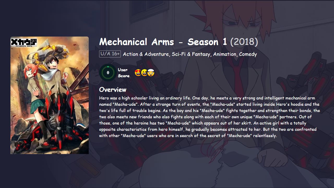 Mechanical Arms Season 1 Japanese Dubbed