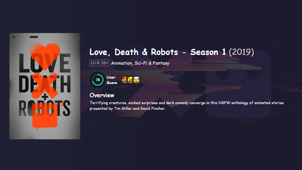 Love, Death & Robots Season 1 Hindi Dubbed