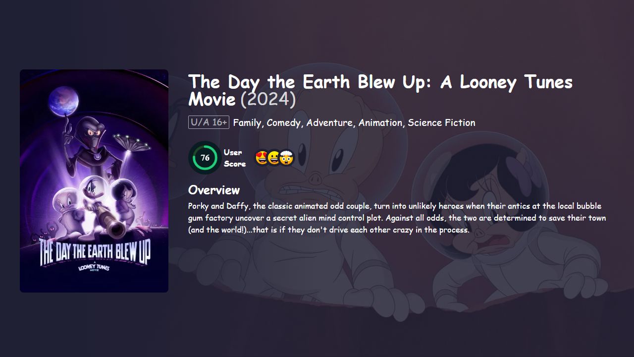 The Day the Earth Blew Up: A Looney Tunes Movie (2024) English Dubbed