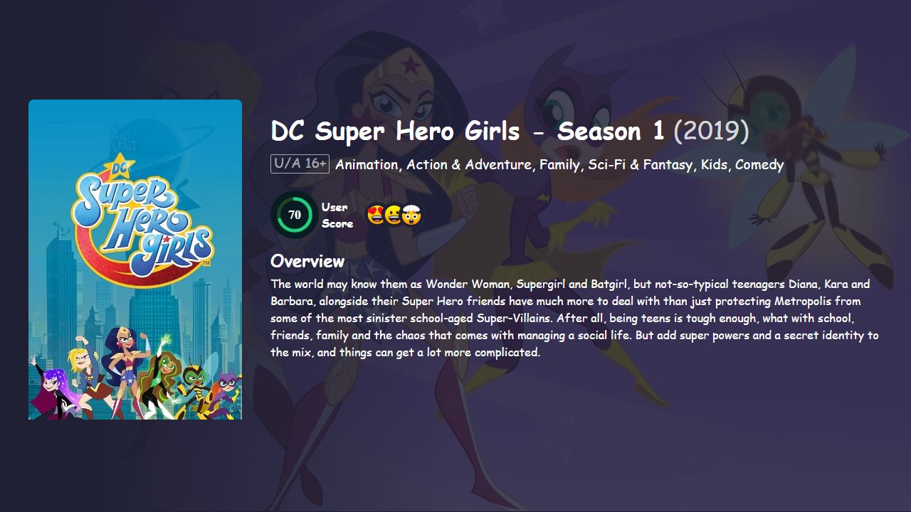 DC Super Hero Girls Season 1 Hindi Dubbed