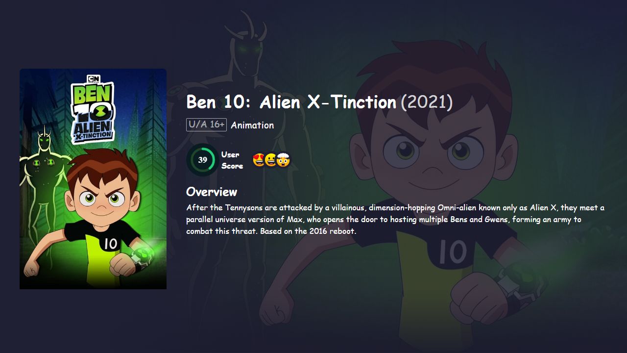 Ben 10: Alien X-Tinction (2021) Hindi Dubbed