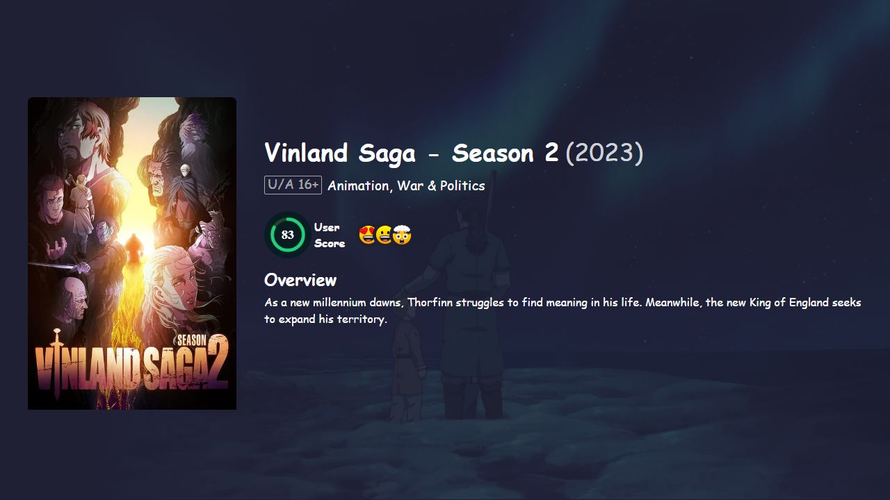 Vinland Saga Season 2 Hindi Dubbed