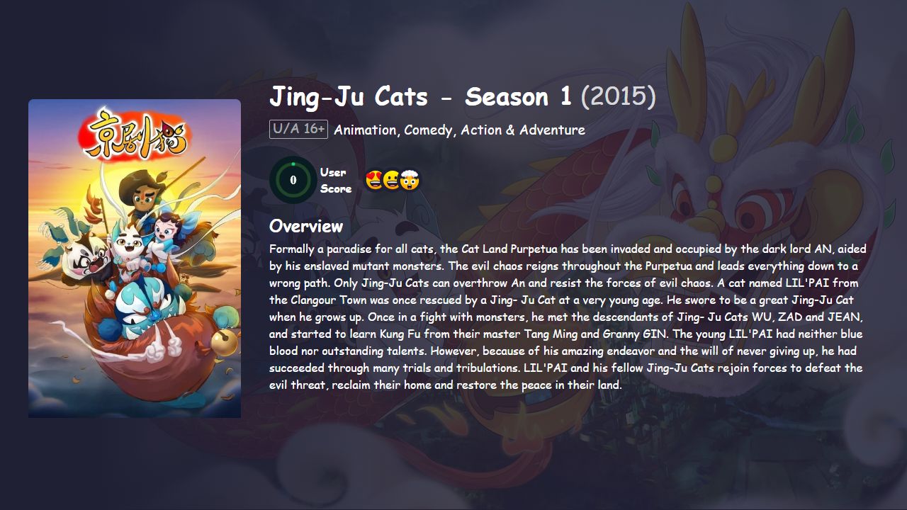 Jing-Ju Cats Season 1 Hindi Dubbed