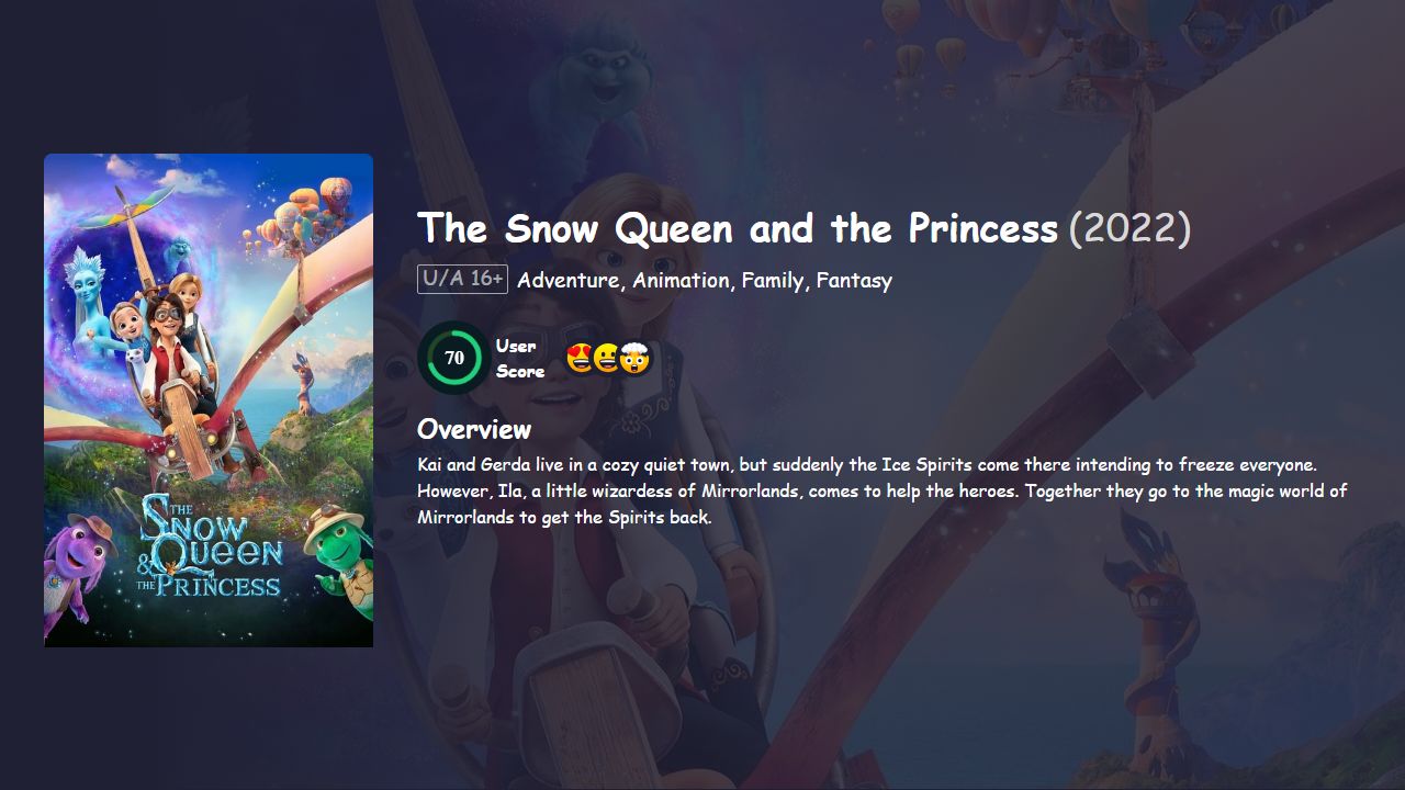 The Snow Queen and the Princess (2022) Hindi Dubbed