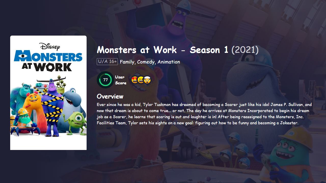 Monsters at Work Season 1 English Dubbed