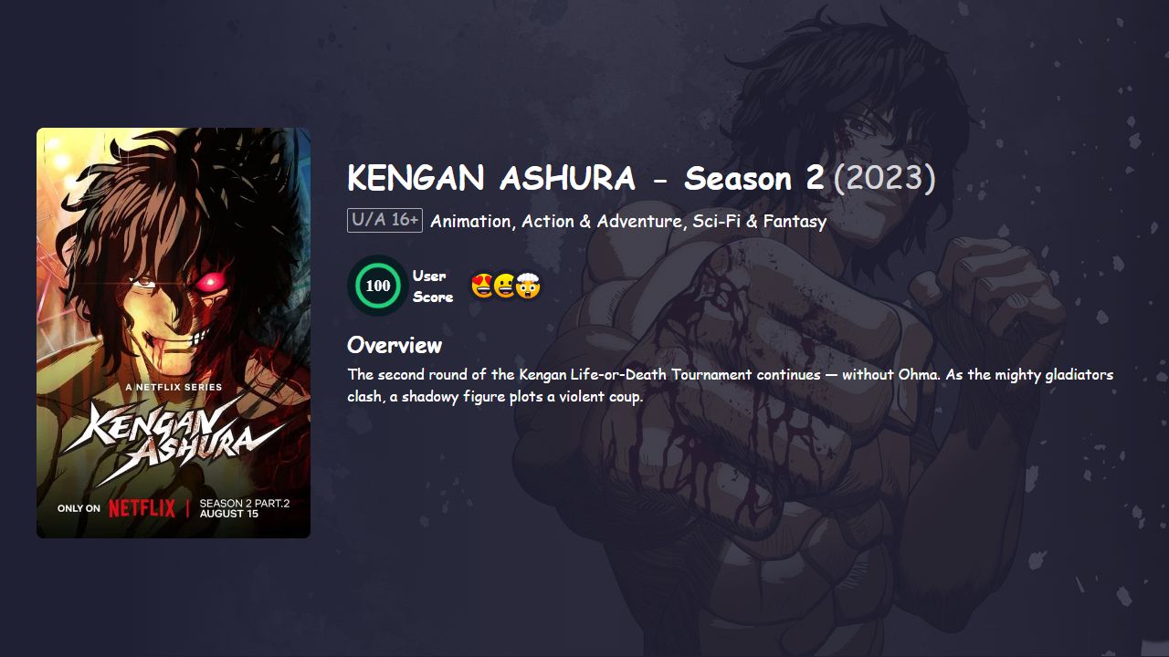 KENGAN ASHURA Season 2 Japanese Dubbed