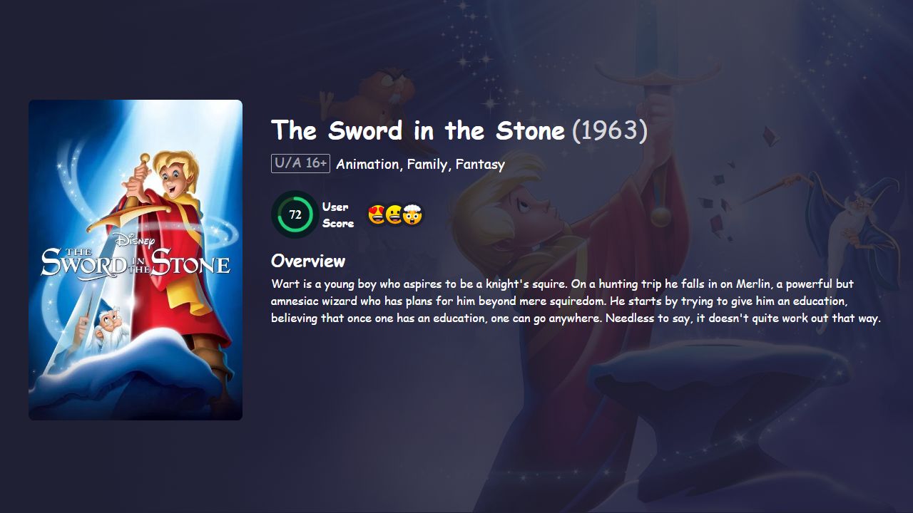 The Sword in the Stone (1963) Hindi Dubbed