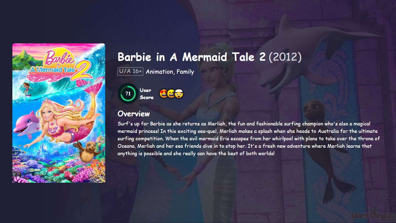 Barbie in A Mermaid Tale 2 (2012) Hindi Dubbed