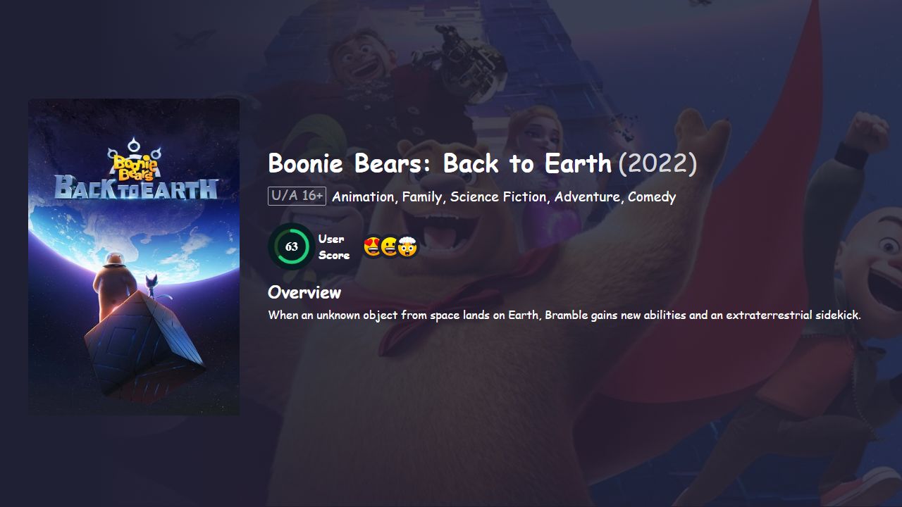 Boonie Bears: Back to Earth (2022) Hindi Dubbed