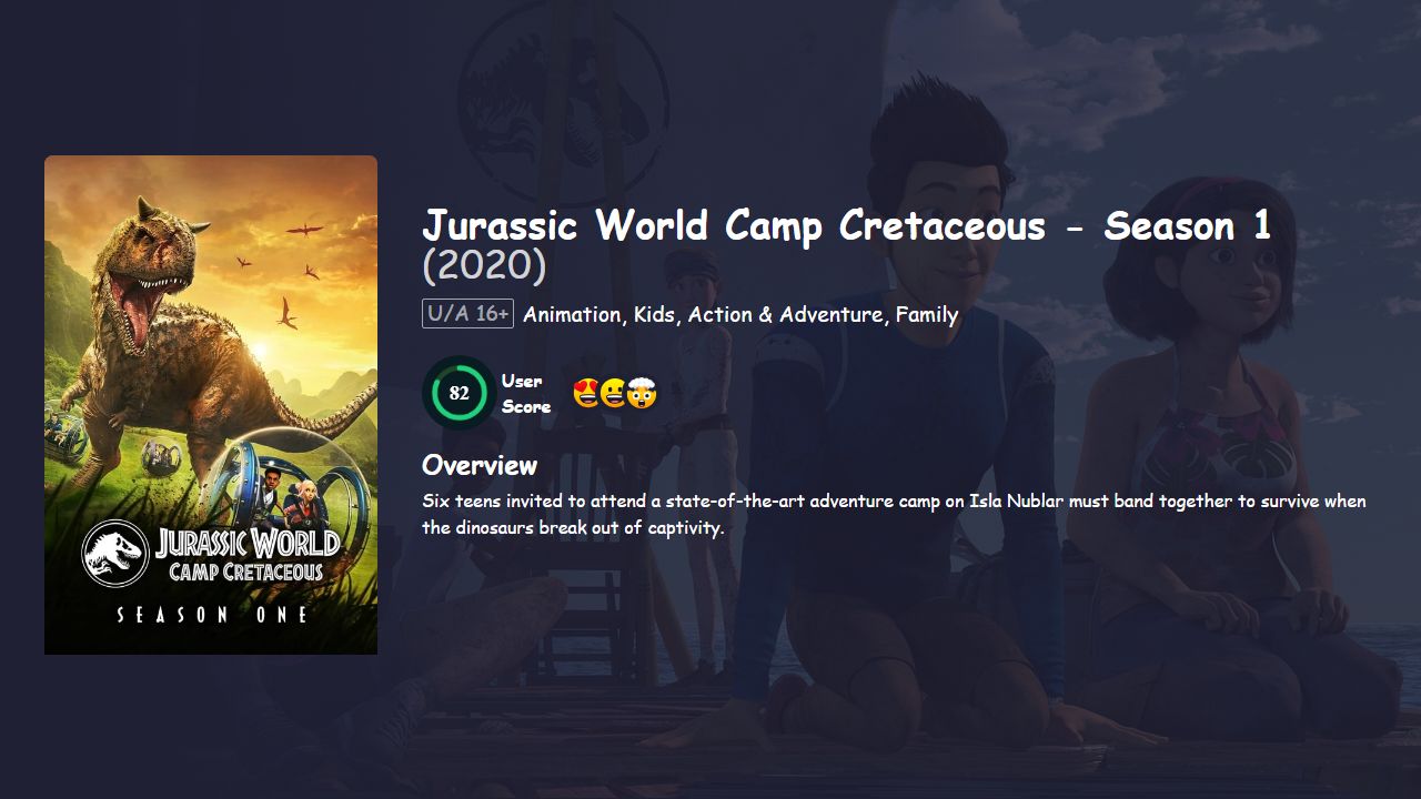 Jurassic World Camp Cretaceous Season 1 Hindi Dubbed