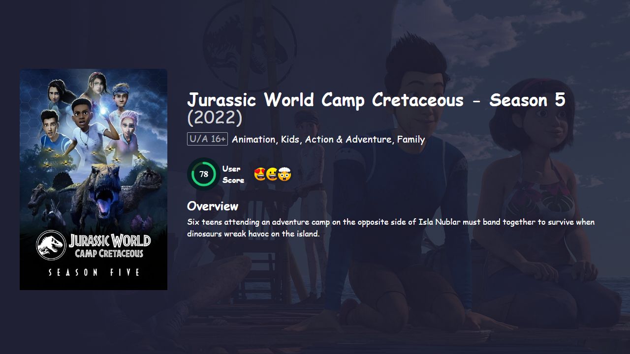 Jurassic World Camp Cretaceous Season 5 Hindi Dubbed