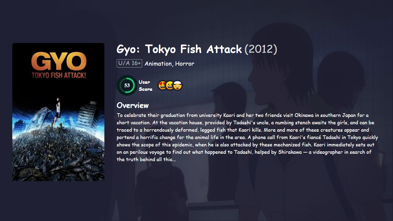 Gyo: Tokyo Fish Attack (2012) English Dubbed