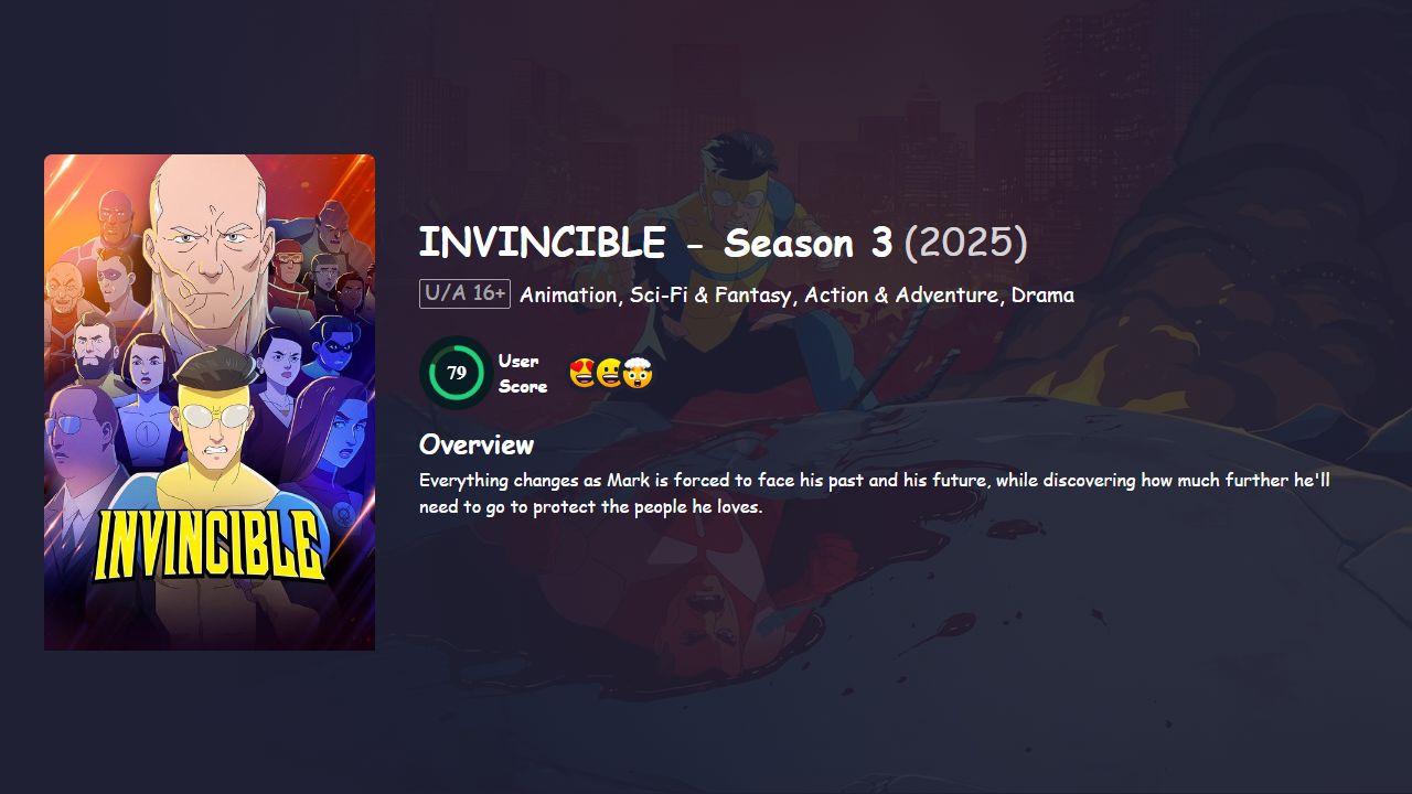 Invincible Season 3 Hindi Dubbed